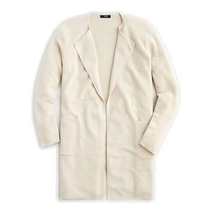 Juliette collarless sweater blazer